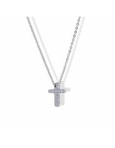 Collar Anartxy Cruz Circonitas Plateado