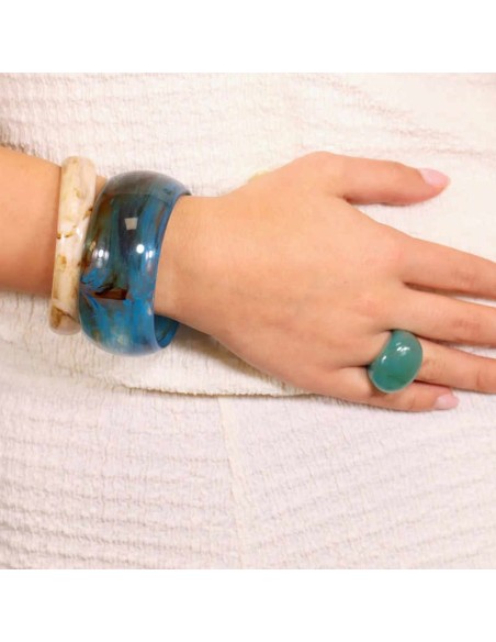 Anillo Anartxy Resin Blueberry