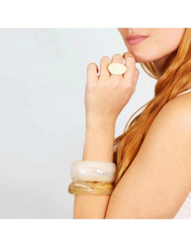 Anillo Anartxy Resin Cream