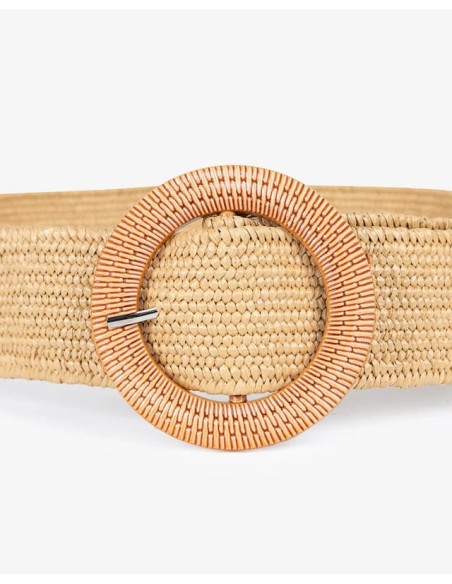 Cinturón Popa Rafia Beige