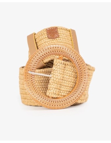 Cinturón Popa Rafia Beige