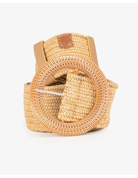 Cinturón Popa Rafia Beige