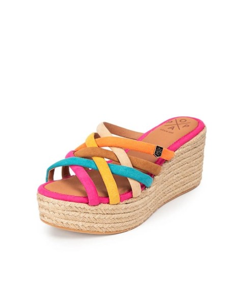 Cuña Baja Popa Arenita Emu Multicolor
