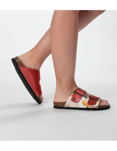 SANDALIAS BIO ESLABONES ROJAS ANEKKE