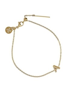 Pulsera inicial dorada Anartxy