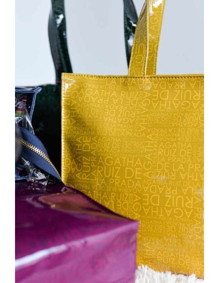 Tote bag logo Agatha Ruiz de la Prada Mostaza