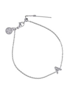 Pulsera inicial plateada Anartxy