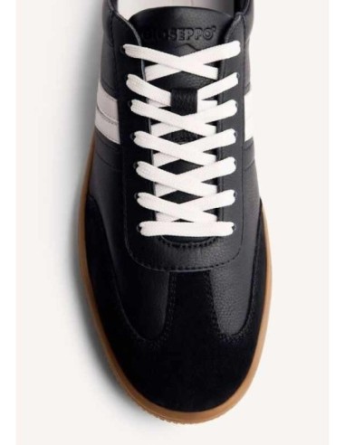 ZAPATILLAS PIEL DENNINSON NEGRAS GIOSEPPO