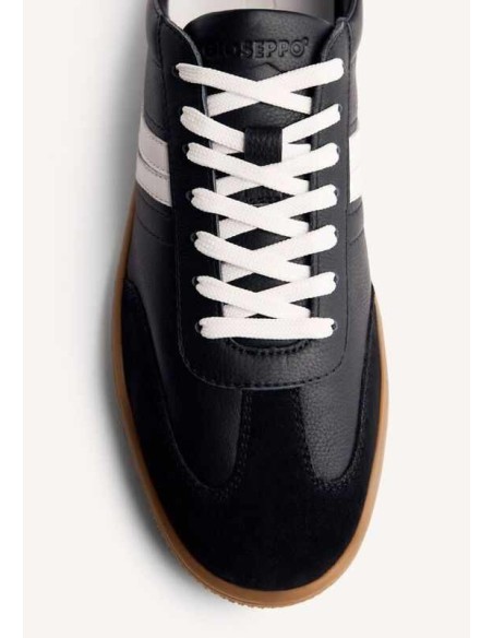 ZAPATILLAS PIEL DENNINSON NEGRAS GIOSEPPO