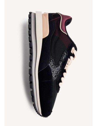 ZAPATILLAS PIEL Y BRILLO FOLEY NEGRA GIOSEPPO