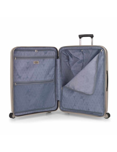 Maleta Grande Gabol Brooklyn Plata Beige