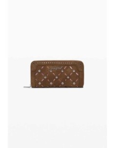 Monedero Desigual troquelado camel