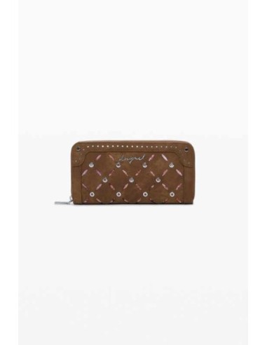 Monedero Desigual troquelado camel