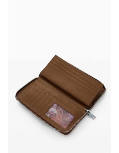Monedero Desigual troquelado camel