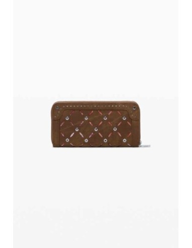 Monedero Desigual troquelado camel