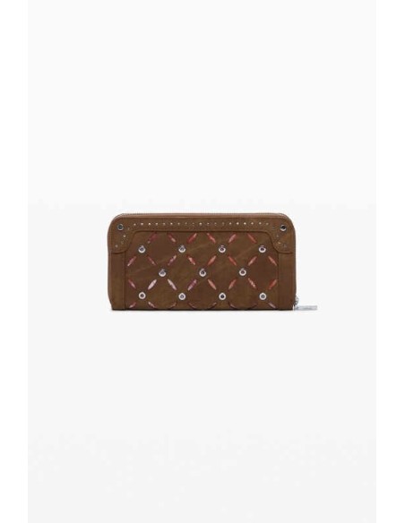 Monedero Desigual troquelado camel
