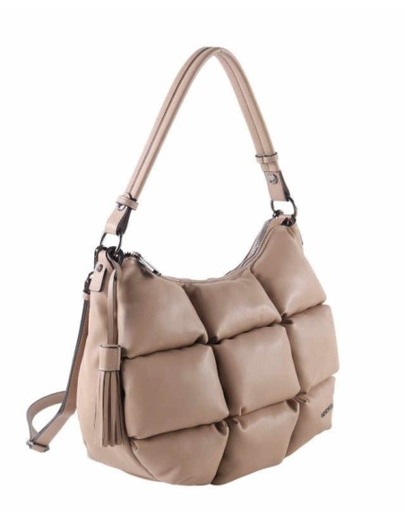Shopper acolchado taupe cacharel