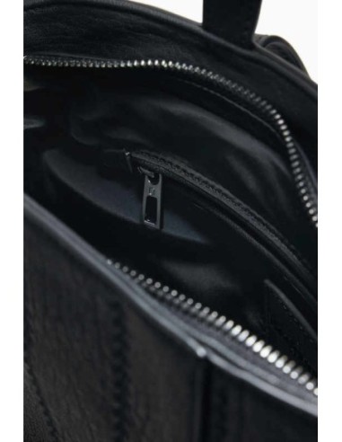 Mochila Desigual con bordado Negro