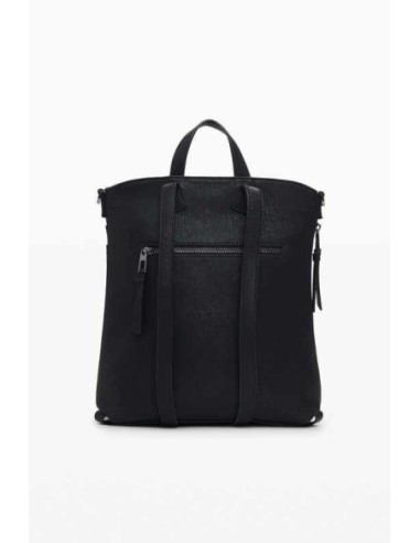 Mochila Desigual con bordado Negro