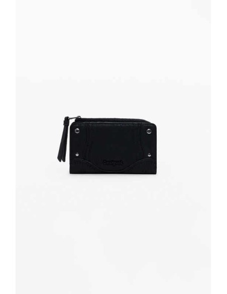 Monedero Desigual bordado Negro