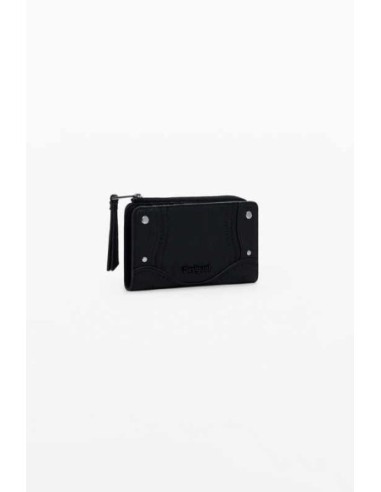 Monedero Desigual bordado Negro