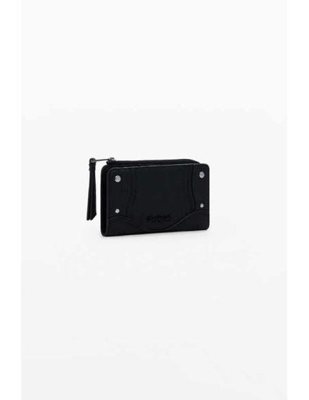 Monedero Desigual bordado Negro