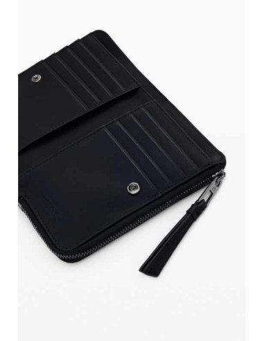 Monedero Desigual bordado Negro