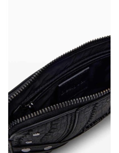 Monedero Desigual bordado Negro