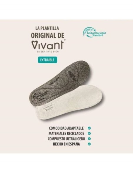 Zapatilla de Casa Vivant "Vive la Vida" Beige