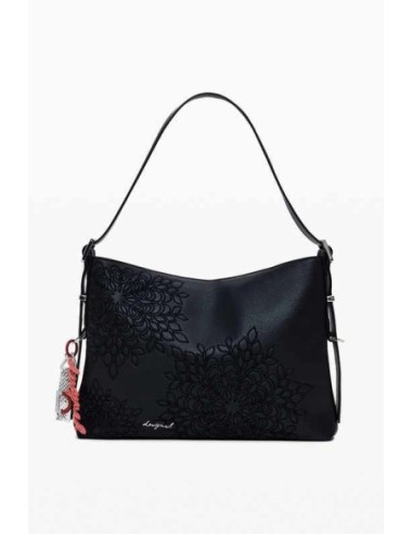 Bolso Desigual grabado mandalas negro
