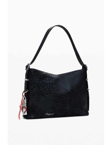 Bolso Desigual grabado mandalas negro
