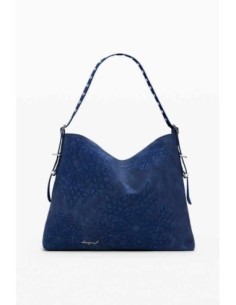Bolso Desigual grabado mandalas Azul