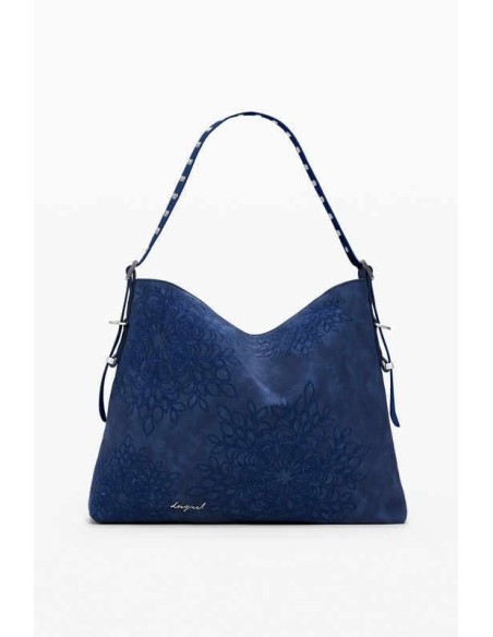 Bolso Desigual grabado mandalas Azul