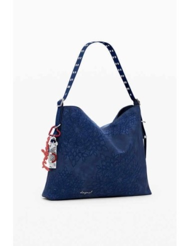 Bolso Desigual grabado mandalas Azul