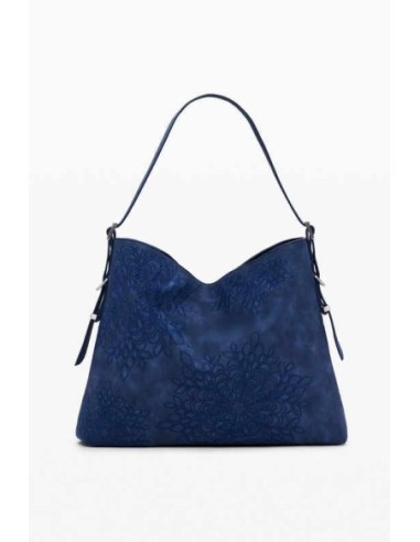 Bolso Desigual grabado mandalas Azul