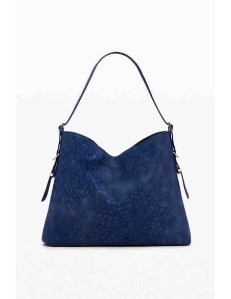 Bolso Desigual grabado mandalas Azul