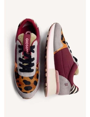 ZAPATILLAS PIEL ESTAMPADO ANIMAL Y PELO POSEN GIOSEPPO