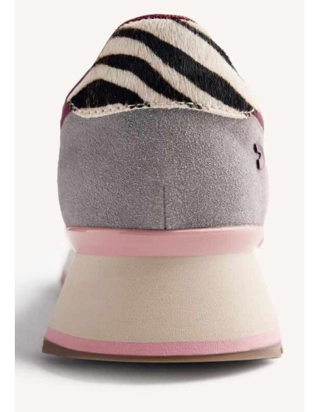 ZAPATILLAS PIEL ESTAMPADO ANIMAL Y PELO POSEN GIOSEPPO