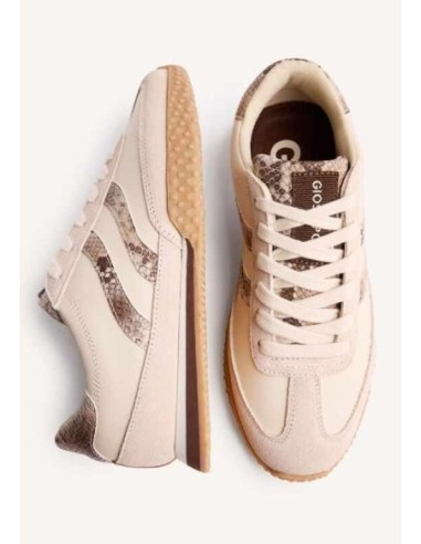 ZAPATILLAS PIEL SERPIENTE GLADWIN BEIG GIOSEPPO
