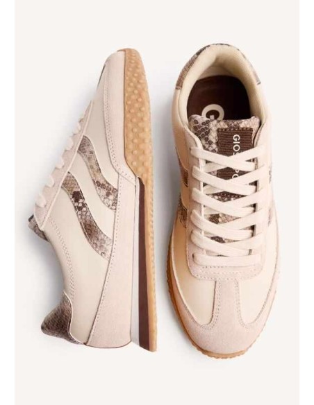 ZAPATILLAS PIEL SERPIENTE GLADWIN BEIG GIOSEPPO