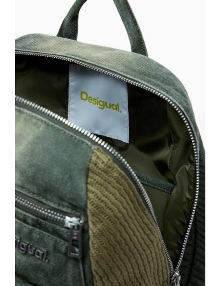 Mochila Desigual denim combinada Kaki