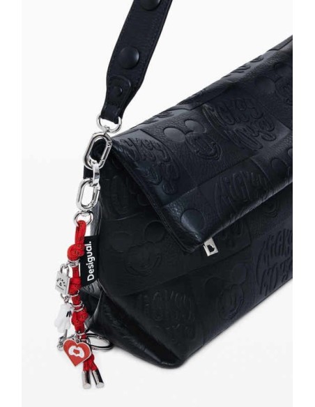 Bolso Desigual bandolera Mickey negro