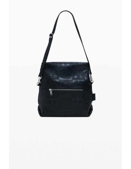 Bolso Desigual bandolera Mickey negro