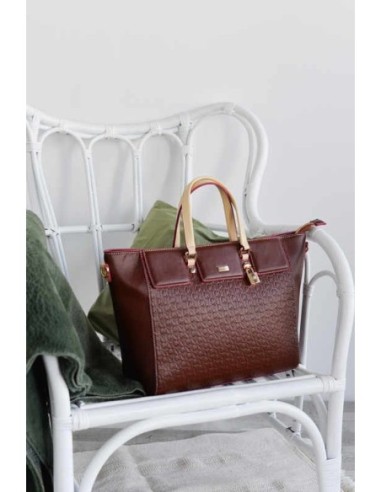 Bolso shopper logo Noco Marrón