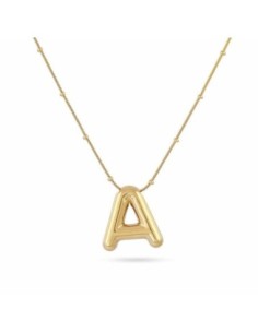 Collar Essentials Inicial A Dorado Anartxy