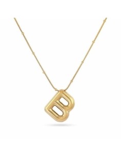 Collar Essentials Inicial B Dorado Anartxy