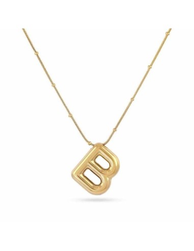 Collar Essentials Inicial B Dorado Anartxy