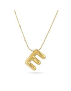 Collar Essentials Inicial E Dorado Anartxy