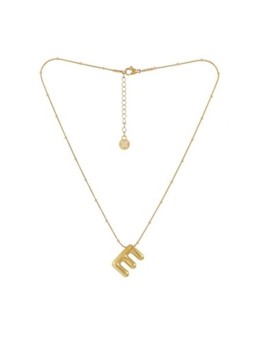 Collar Essentials Inicial E Dorado Anartxy