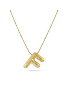 Collar Essentials Inicial F Dorado Anartxy
